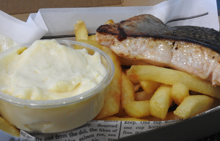 Malibu Fish n Chips - Grilled Salmon